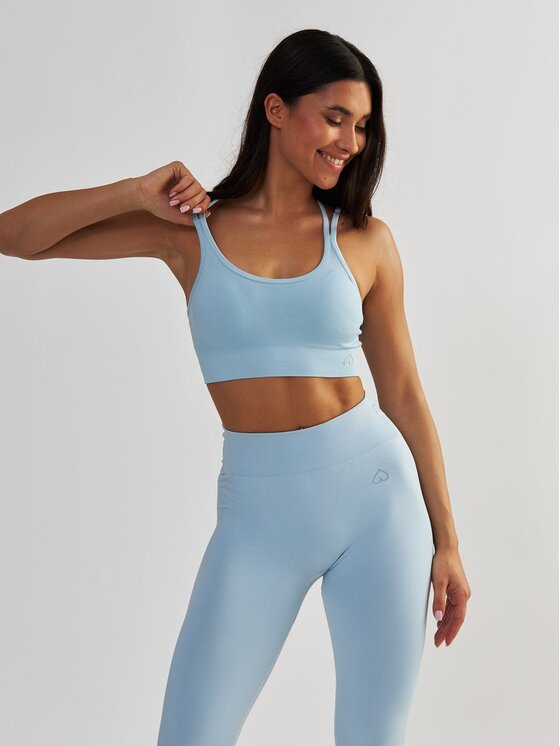 BeShaped BeShaped Biustonosz sportowy Bezszwowy Shape Up Niebieski