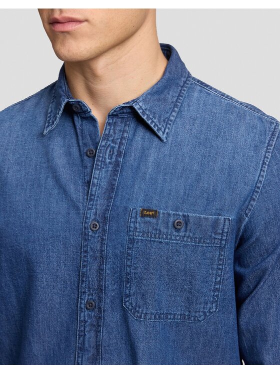 Lee Lee Koszula SURE SHIRT Niebieski Regular Fit