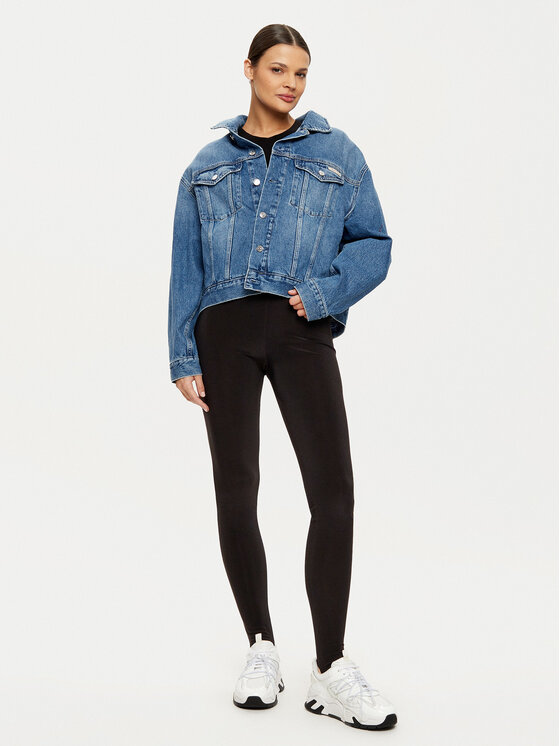 Calvin Klein Jeans Calvin Klein Jeans Τζιν μπουφάν J20J224546 Σκούρο μπλε Boxy Fit