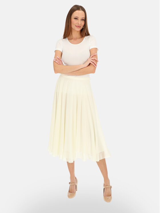 L’AF L’AF Spódnica midi Dori Kremowy Regular Fit