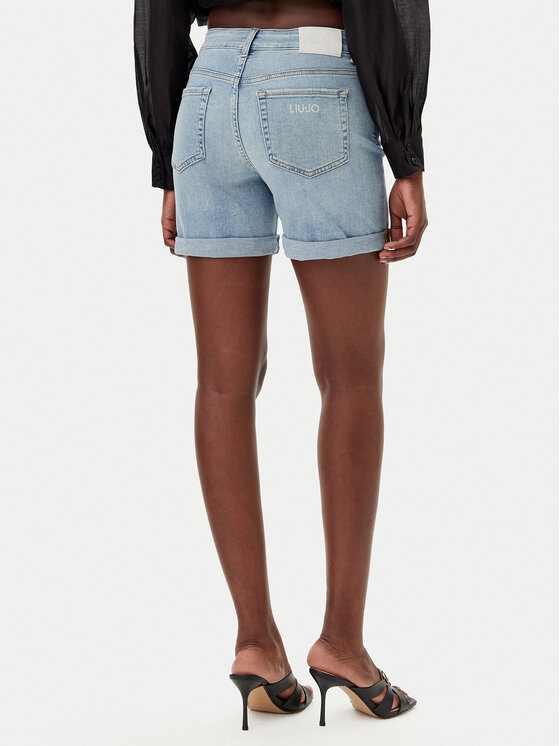 Liu Jo Liu Jo Pantaloncini di jeans UA5076 DS615 Celeste Regular Fit