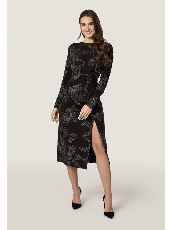 QUIOSQUE QUIOSQUE Šaty LA PAZ DRESS Černá Regular Fit