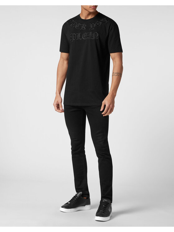 PHILIPP PLEIN PHILIPP PLEIN Tričko 855 Čierna Regular Fit
