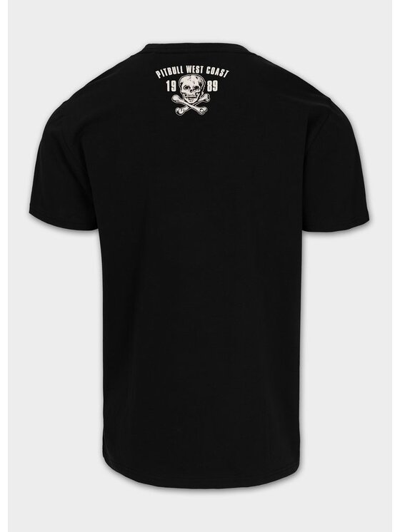 PITBULL PITBULL T-Shirt Koszulka męska Slim Fit OLDSCHOOL RAZOR XL Czarny Regular Fit