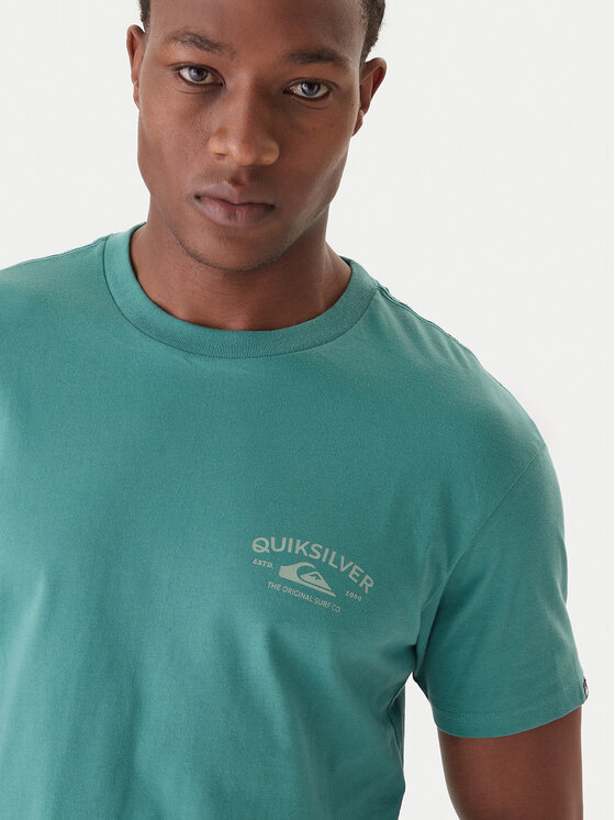 Quiksilver Quiksilver Tričko Anchor EQYZT08178 Zelená Regular Fit