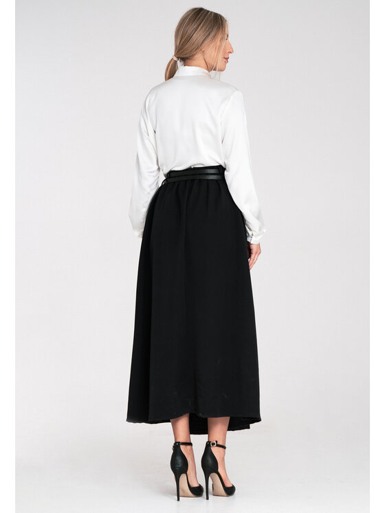 FIGL FIGL Spódnica midi M1116 Czarny Flared Fit