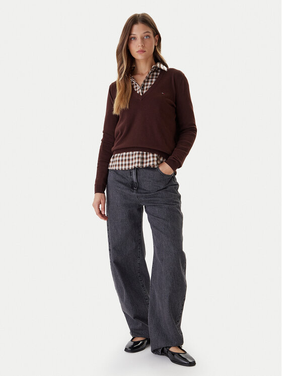 Tommy Jeans Tommy Jeans Megztinis Essential DW0DW19888 Ruda Regular Fit