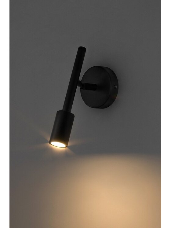 MIAhome MIAhome Kinkiet Lampa ścienna Prisma czarna Czarny