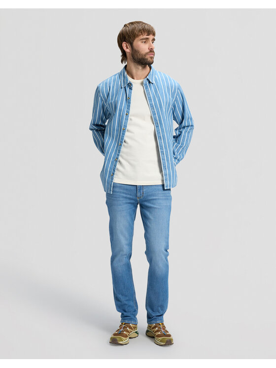 Lee Lee Jeansy 112376332 Niebieski Straight Leg