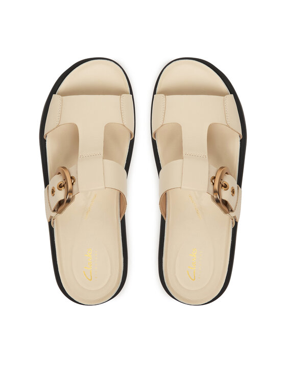 Clarks Clarks Klapki Aristella West 26185812 Écru
