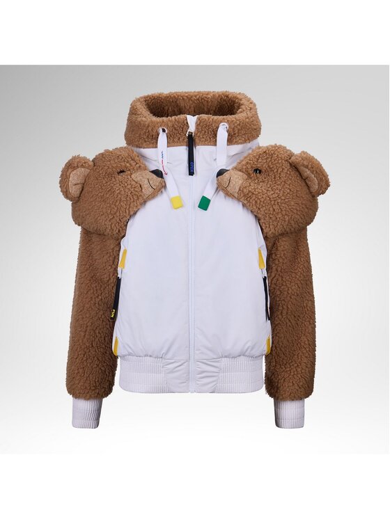 Rossignol Rossignol Kurtka narciarska W Jcc Teddy Hoodie Jacket Biały Regular Fit