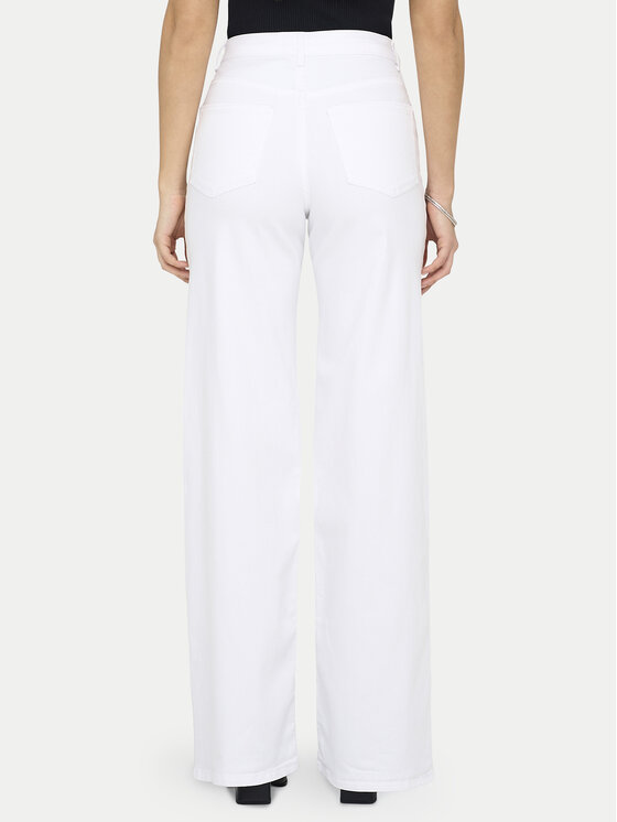 ONLY ONLY Blugi Madison 15310632 Alb Wide Leg