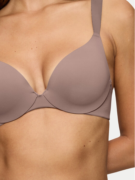 Triumph Triumph Biustonosz z fiszbiną Make-Up Illusion 10217848 Brązowy