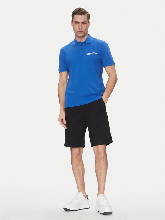 Karl Lagerfeld Jeans Karl Lagerfeld Jeans Σορτς υφασμάτινο A2M10121 Μαύρο Relaxed Fit