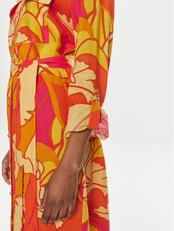 Joseph Ribkoff Joseph Ribkoff Сукня-сорочка 242912 Оранжевий Regular Fit