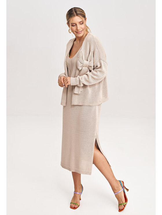 FIGLFIGL Completo maglione e vestito M997 Beige Regular Fit Modivo