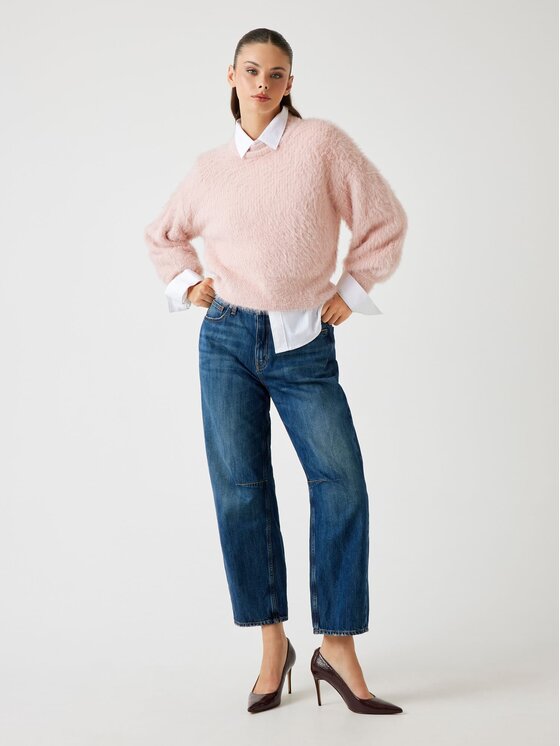 Guess Guess Пуловер 167547 Розов Classic Fit