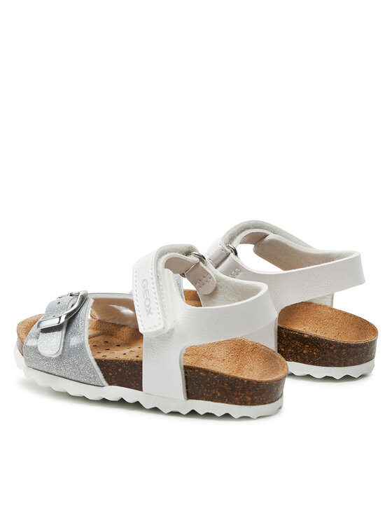 Geox Geox Sandály B Sandal Chalki Girl B922RA 0NFKC C0007 M Bílá