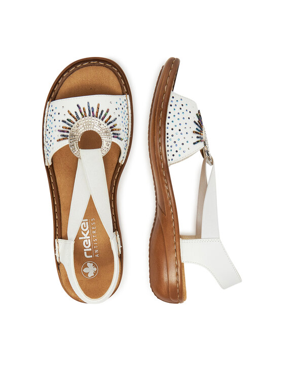 Rieker Rieker Sandalen 60880-80 Weiß