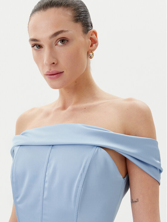 Rinascimento Rinascimento Večernja haljina CFC0123802003 Svijetlo plava Regular Fit