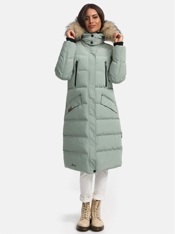 Marikoo Marikoo Kurtka zimowa Schneesternchen Zielony Regular Fit