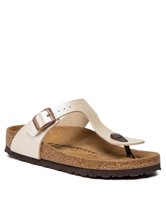 Birkenstock Birkenstock Čības uz pirksta Gizeh Bs 943873 Balts