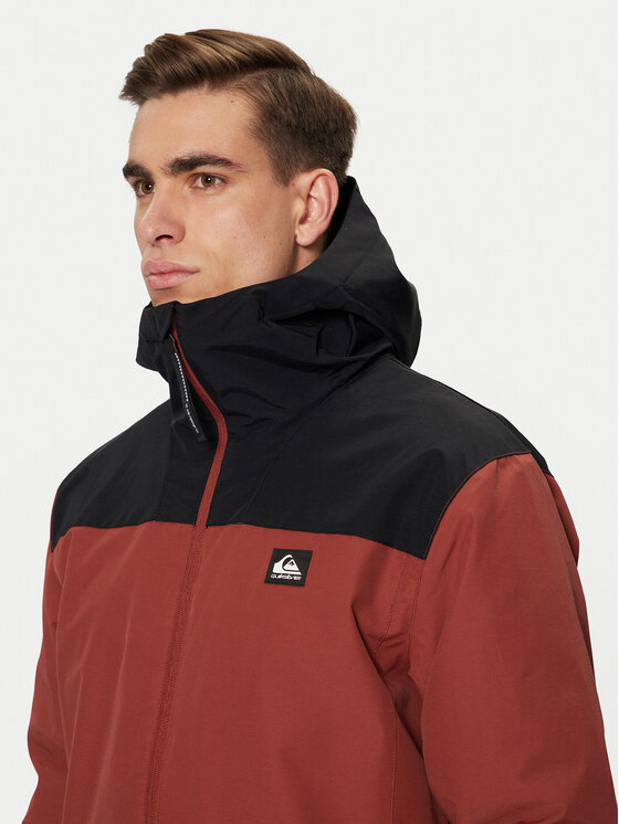 Quiksilver Quiksilver Demisezoninė striukė Overcast 3K EQYJK04063 Oranžinė Regular Fit