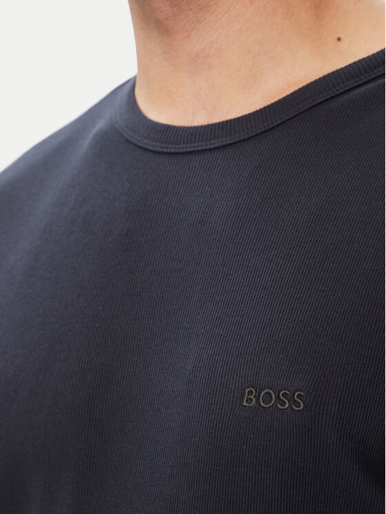 BOSS BOSS Тишърт Rn 2P Rib 50563886 Син Slim Fit