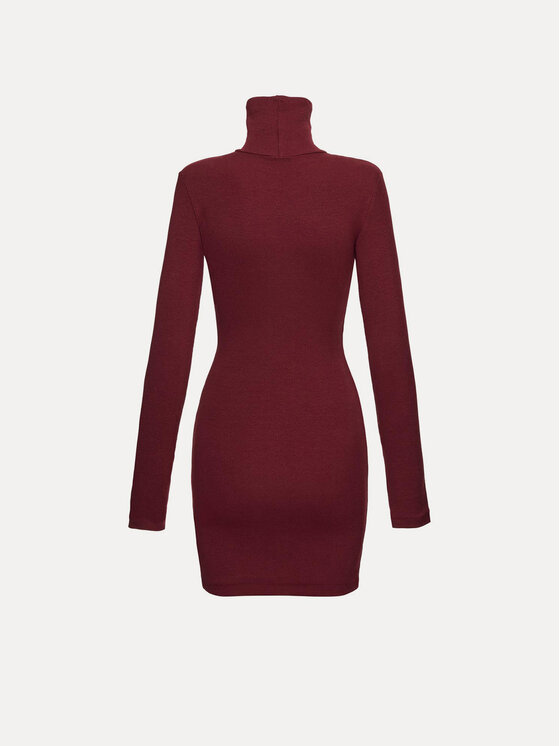 La Mania La Mania Každodenní šaty YOKO Bordó Basic Fit