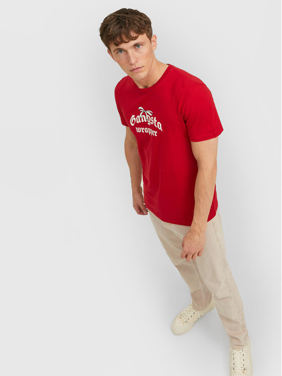 T-shirt Elfen 12221421 Rosso Regular Fit