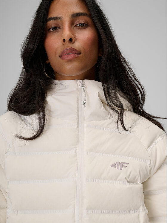 4F 4F Kurtka puchowa CITY JACKETS Biały Regular Fit