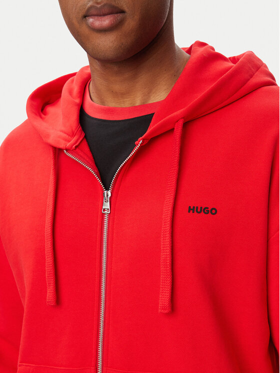 HUGO HUGO Majica dugih rukava Dapozip 50548651 Crvena Relaxed Fit