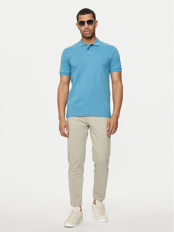 BOSS Boss Polo marškinėliai Passenger 50507803 Mėlyna Slim Fit