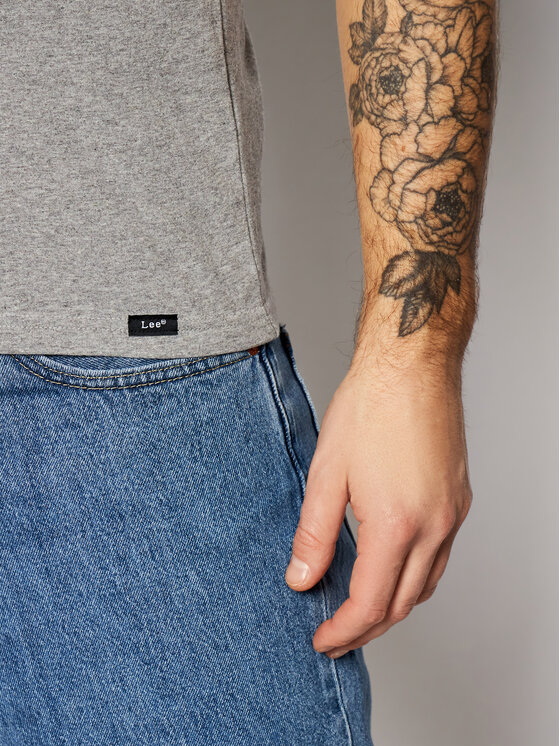 Lee Lee Komplet t-shirtów Twin Pack Crew L680CMLD 112117021 Granatowy Fitted Fit
