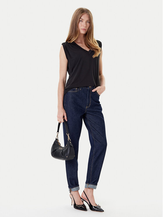 Guess Guess Bluză W5YP52 KCYW2 Negru Regular Fit