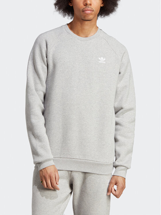 adidas adidas Bluza Trefoil Essentials Crewneck Sweatshirt IA4829 Szary Regular Fit