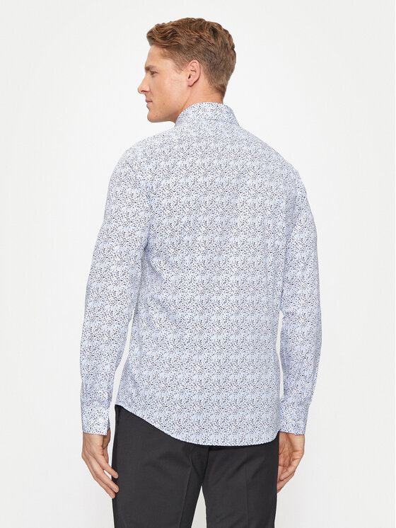 Calvin Klein Calvin Klein Cămașă Floral K10K113175 Albastru Slim Fit