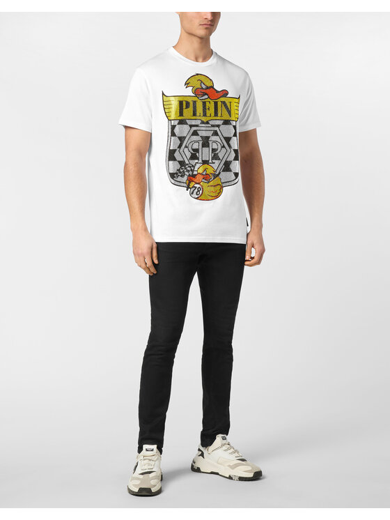 PHILIPP PLEIN PHILIPP PLEIN T-Shirt 23519 Biały Regular Fit