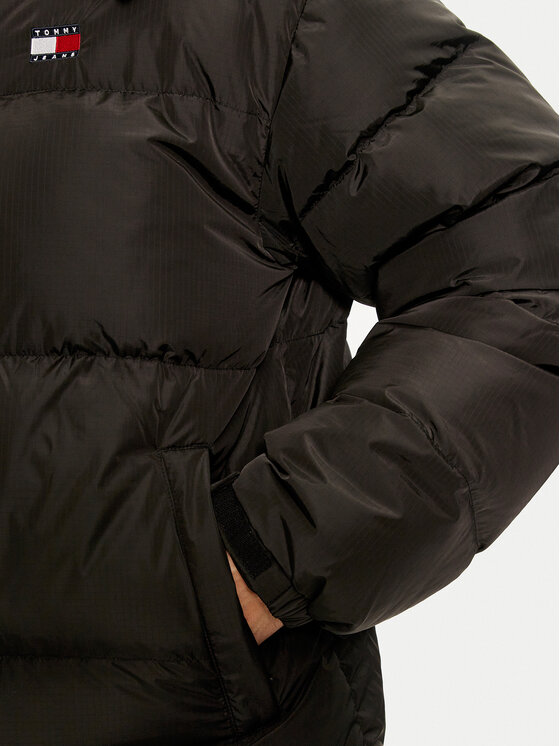 Tommy Jeans Tommy Jeans Daunenjacke Alaska DM0DM19537 Schwarz Loose Fit