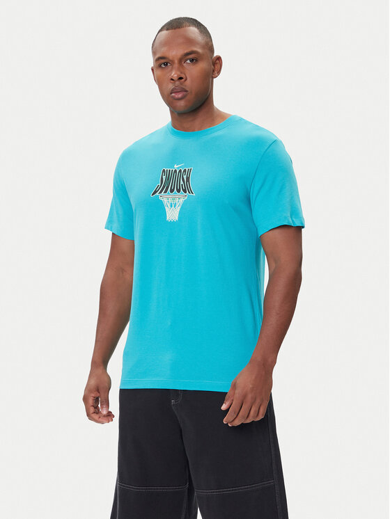 Nike Nike Póló HJ3466 345 Türkizkék Regular Fit