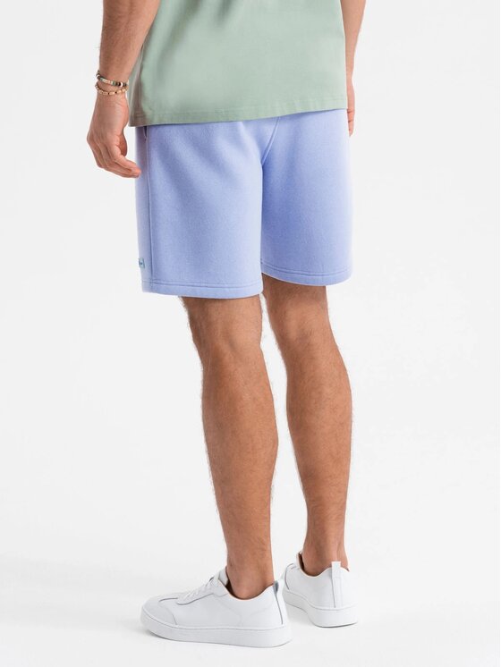 Ombre Ombre Szorty materiałowe OU-SRBC-0101 Niebieski Loose Fit