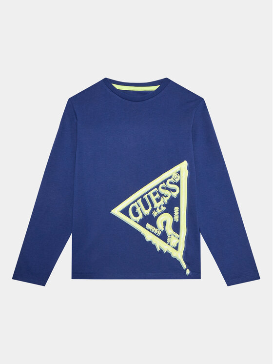 Guess Guess Bluse L3BI26 I3Z14 Dunkelblau Regular Fit
