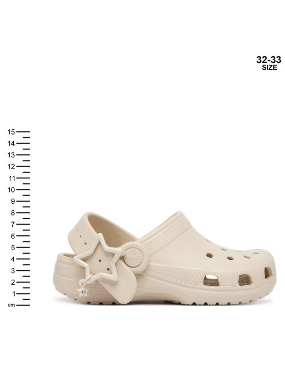 Crocs Crocs Klapki Classic Star Buckle Clog 213941 Beżowy jasny