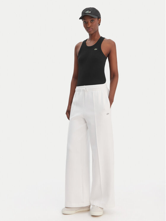 Lacoste Lacoste Pantaloni trening XF0041 Alb Relaxed Fit