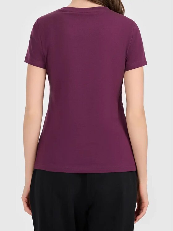 4F 4F T-shirt 4FWAW26TTSHF3500-60S Rosso Slim Fit