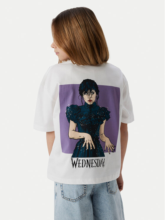 NAME IT NAME IT T-shirt Farra Wednesday 13240881 Bijela Standard Fit