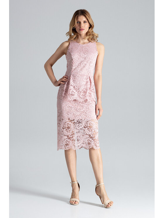 FIGL FIGLFIGL Vestito M640 Rosa Regular Fit