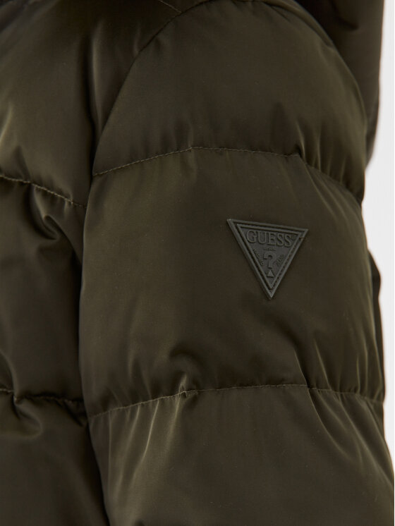 Guess Guess Vatovaná bunda W3BL41 WFSW2 Khaki Regular Fit