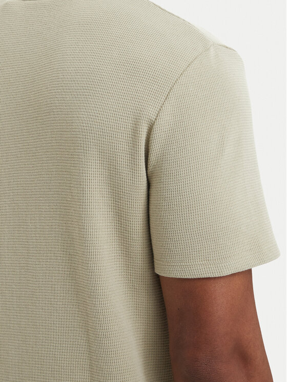 BOSS BOSS Тишърт Waffle 50535891 Светлозелен Regular Fit