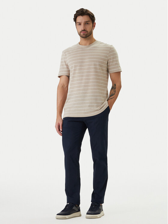 BOSS BOSS T-Shirt H-Taut 235 50559166 Beżowy Regular Fit